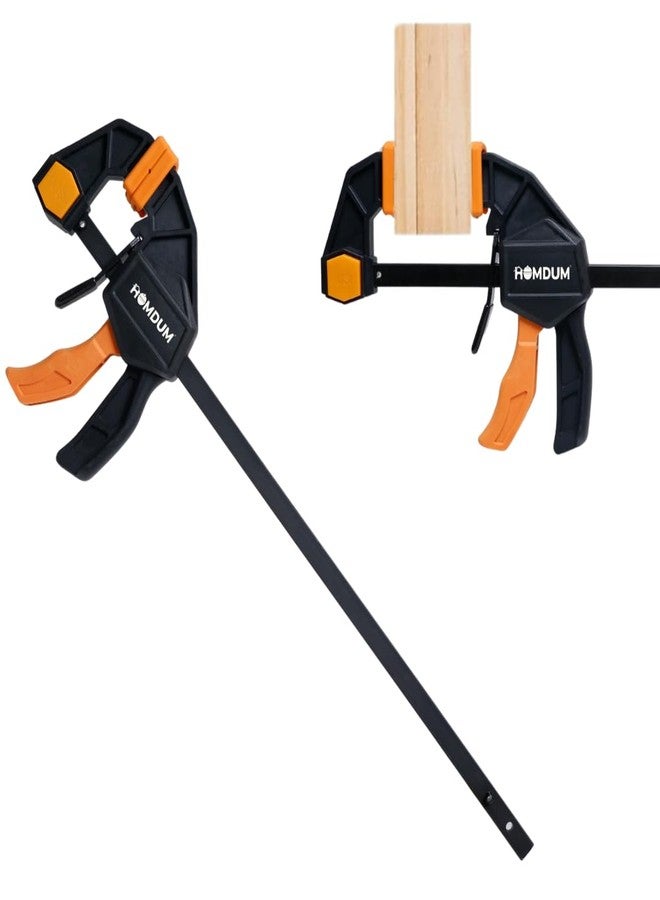 Homdum 12inch Quick Grip Bar clamp for woodworking One-Handed Release F type Ratchet clamp wood working size 300 MM X 120 mm (12inch) - Image 1